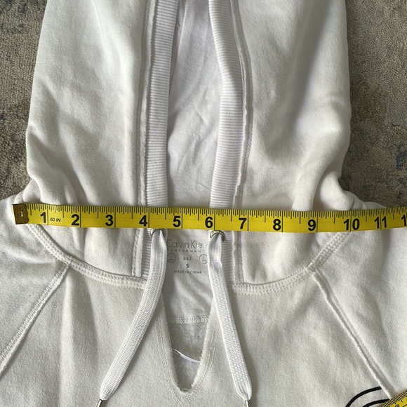 Calvin Klein Performance Women’s White Hoodie Sweatshirt New Size Small - Picture 9 of 9